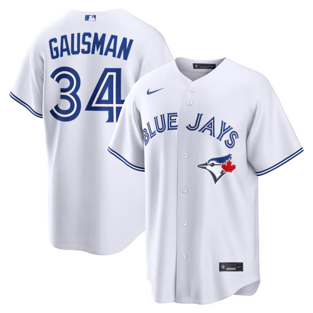 Men's Toronto Blue Jays Kevin Gausman Nike White Home Replica Jersey - Jersey