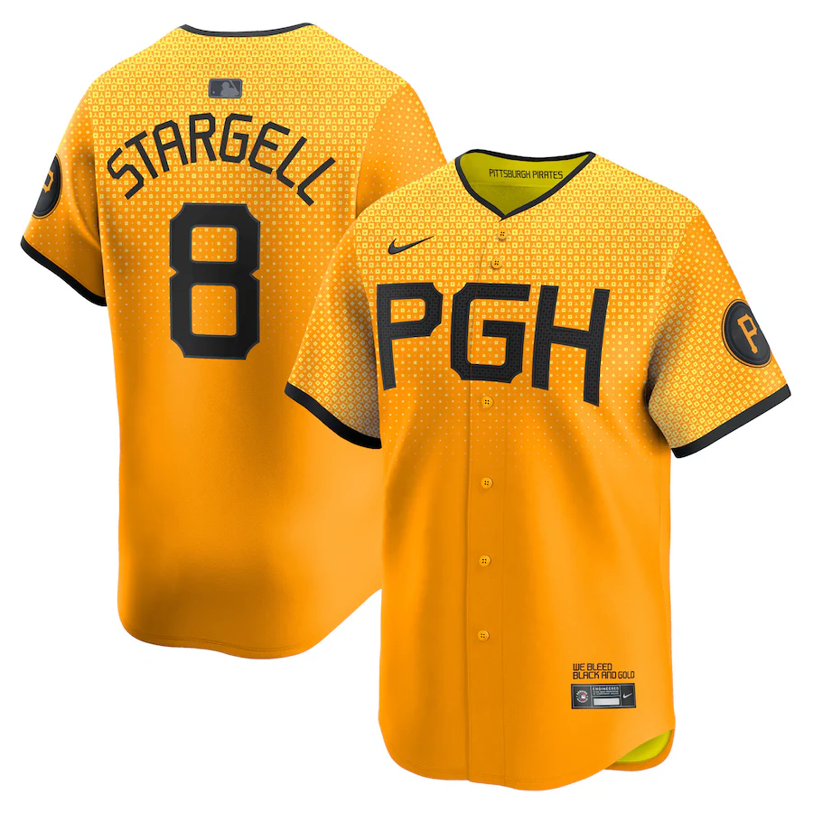 Men's Pittsburgh Pirates Willie Stargell Nike Gold City Connect Limited Player Jersey - Jersey
