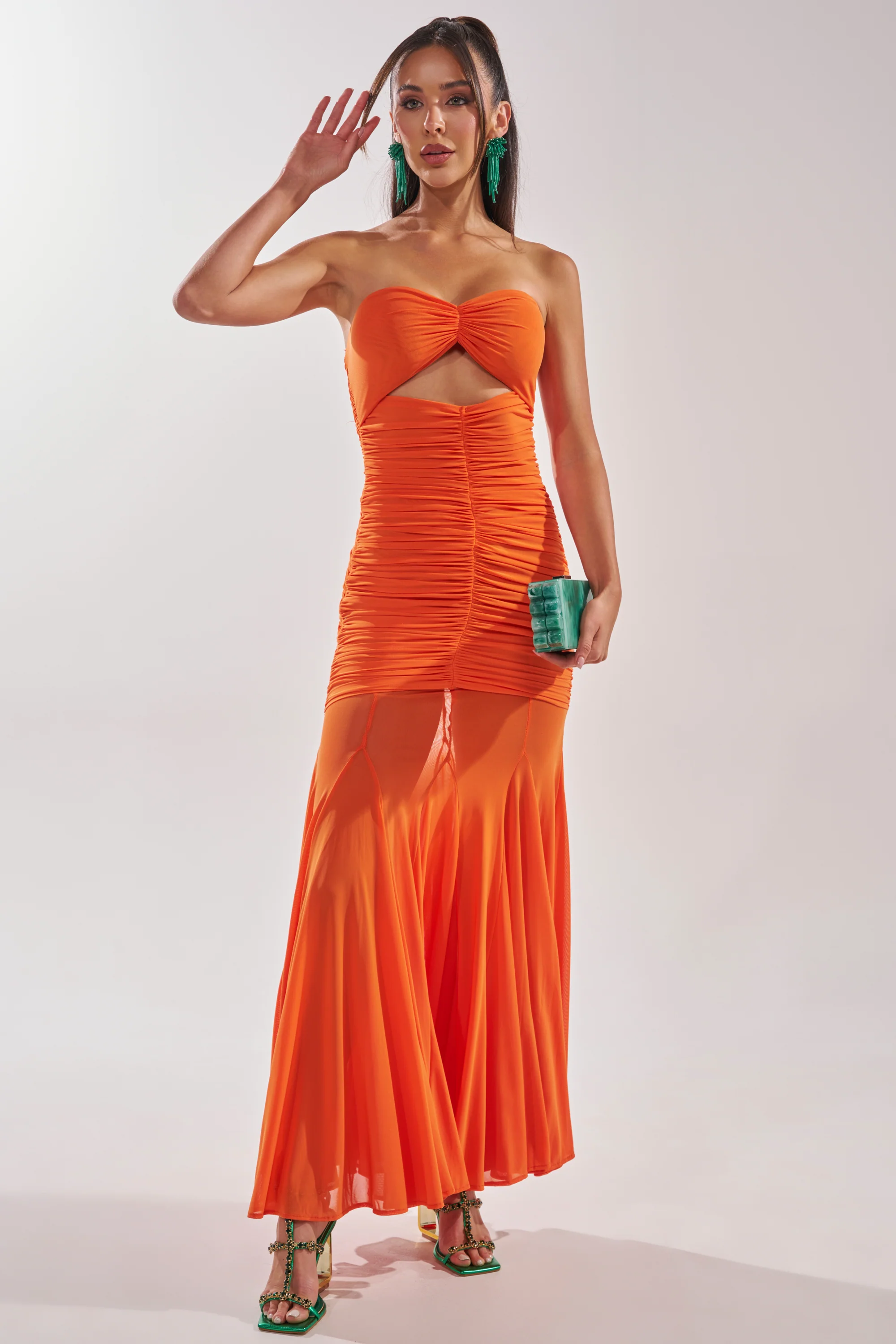 CABANA CHILL CINCHED MAXI DRESS - Akira Wear