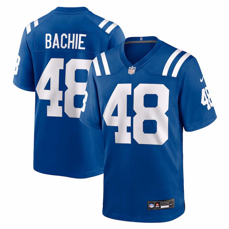 Men's Indianapolis Colts Joe Bachie Nike Royal Team Game Jersey - Jersey