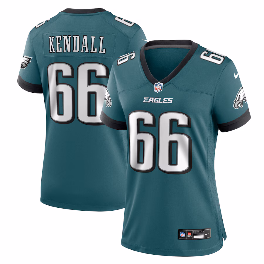 Women's Philadelphia Eagles Drew Kendall Nike Midnight Green Team Game Jersey - Jersey