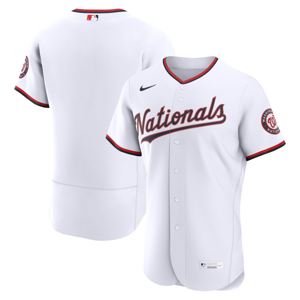 Men's Washington Nationals  Nike White Home Authentic Jersey - Jersey