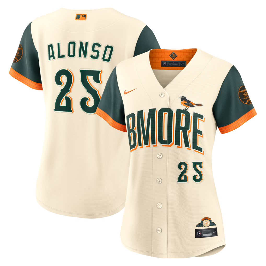 Women's Baltimore Orioles Pete Alonso Nike Cream 2026 City Connect Stadium Jersey - Jersey