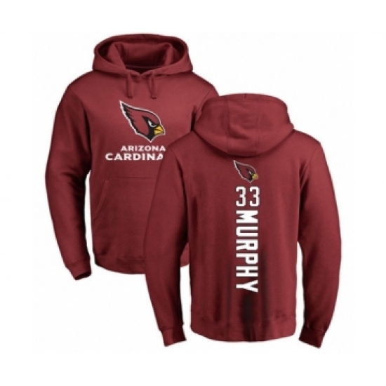 Football Arizona Cardinals #33 Byron Murphy Maroon Backer Pullover Hoodie - Jersey