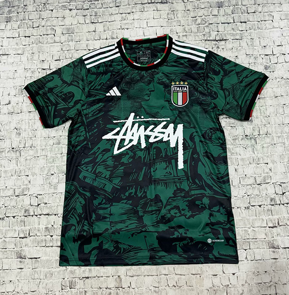 Italy Soccer Jersey Green Special Edition Custom Shirt 2024 - Jersey