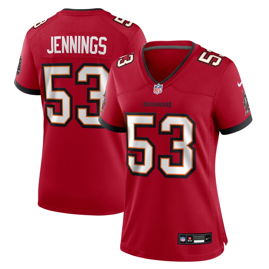 Women's Tampa Bay Buccaneers Deion Jennings Nike Red Team Game Jersey - Jersey