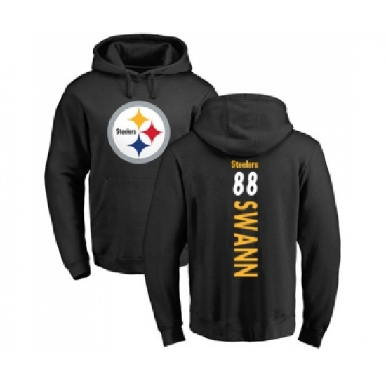 Football Pittsburgh Steelers #88 Lynn Swann Black Backer Pullover Hoodie - Jersey