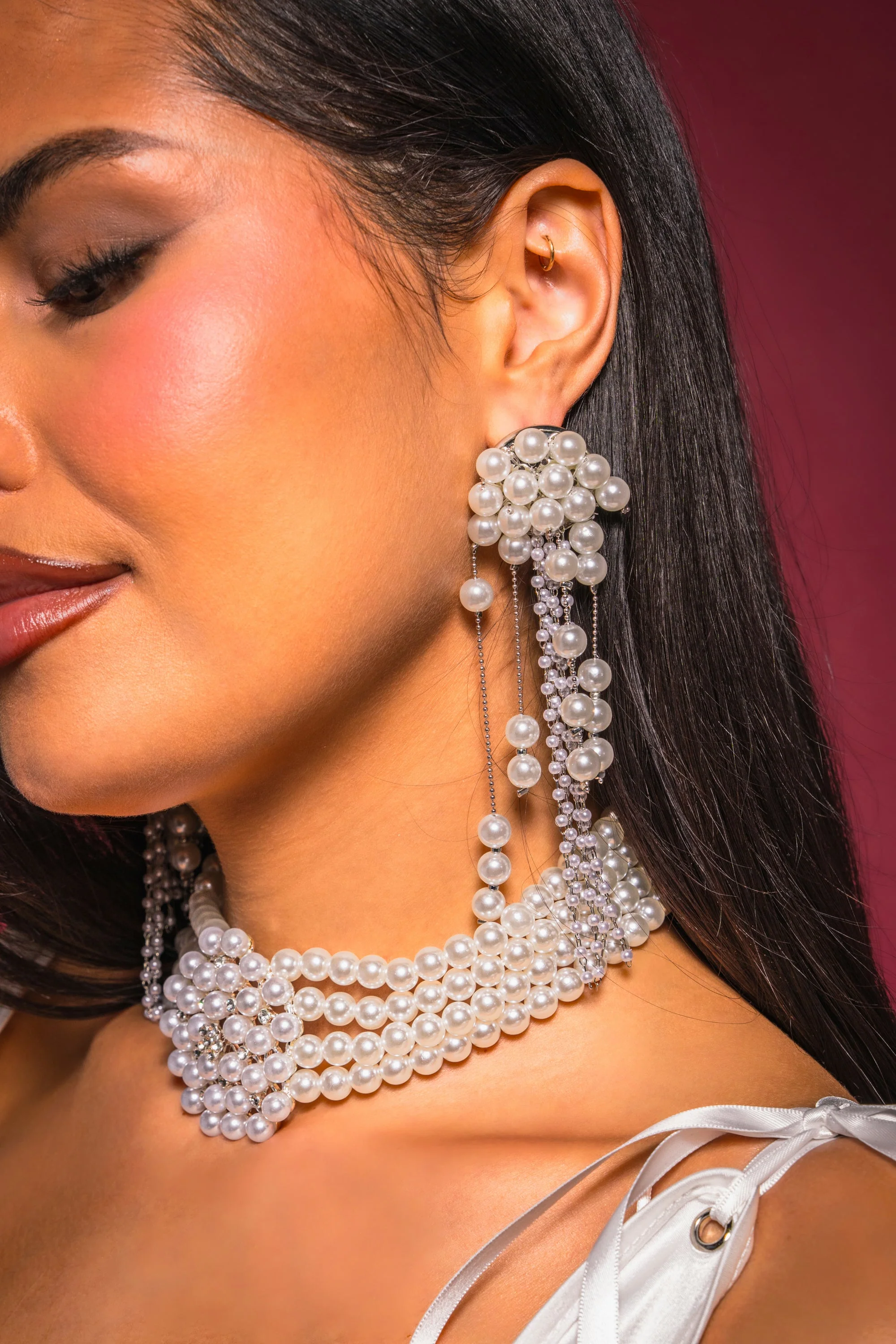 DRIPPIN IN PEARLS EARRING - Akira Wear