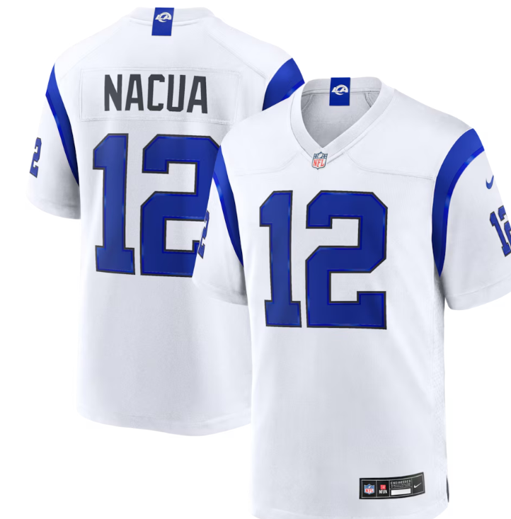 Men's Los Angeles Rams Puka Nacua Nike Fearsome White Game Jersey - Jersey