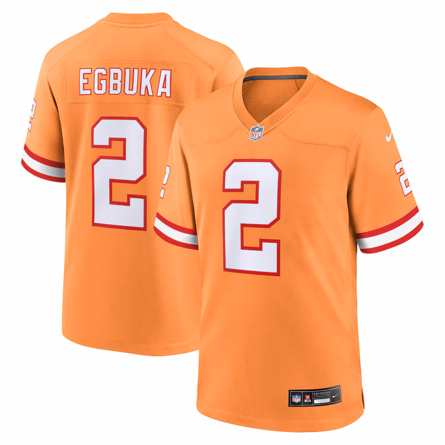 Men's Tampa Bay Buccaneers Emeka Egbuka Nike Creamsicle Alternate 2 Game Jersey - Jersey