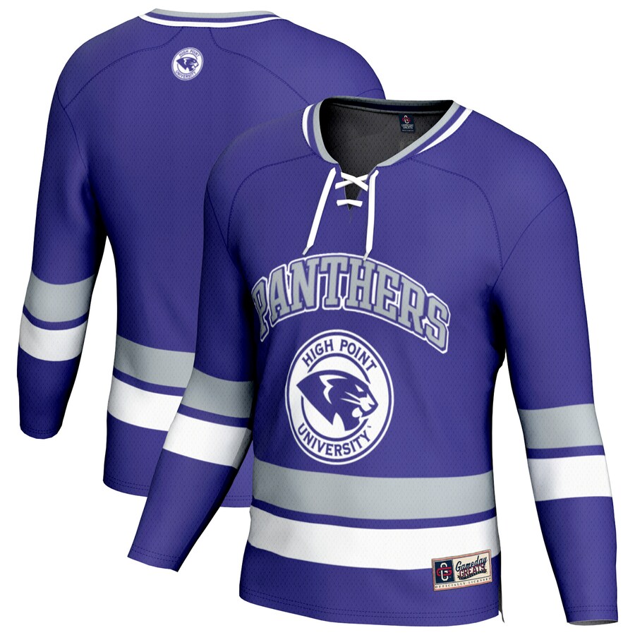 Men's GameDay Greats Purple High Point Panthers Hockey Jersey - Jersey