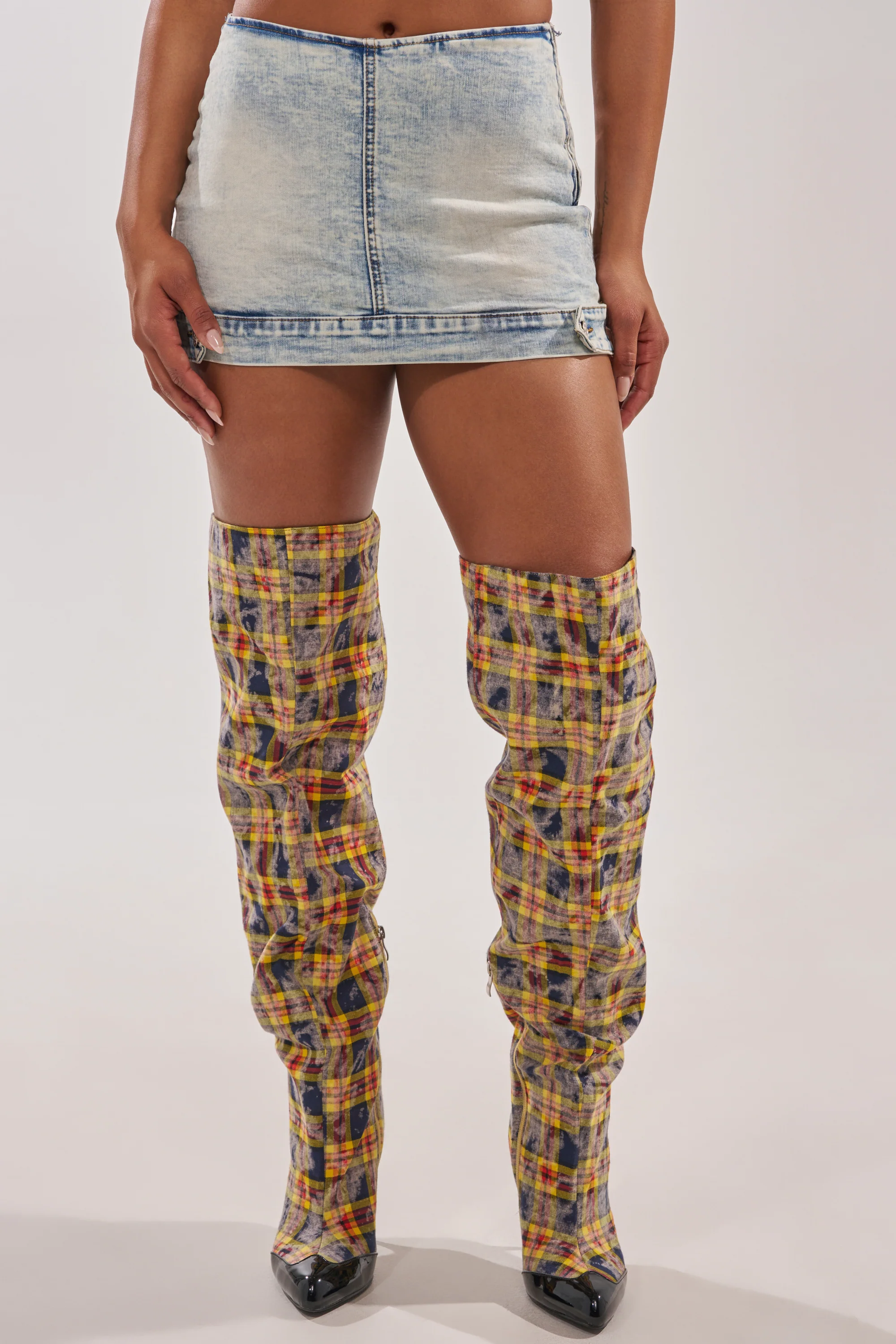 BABY GIRL DENIM MINI SKORT - Akira Wear
