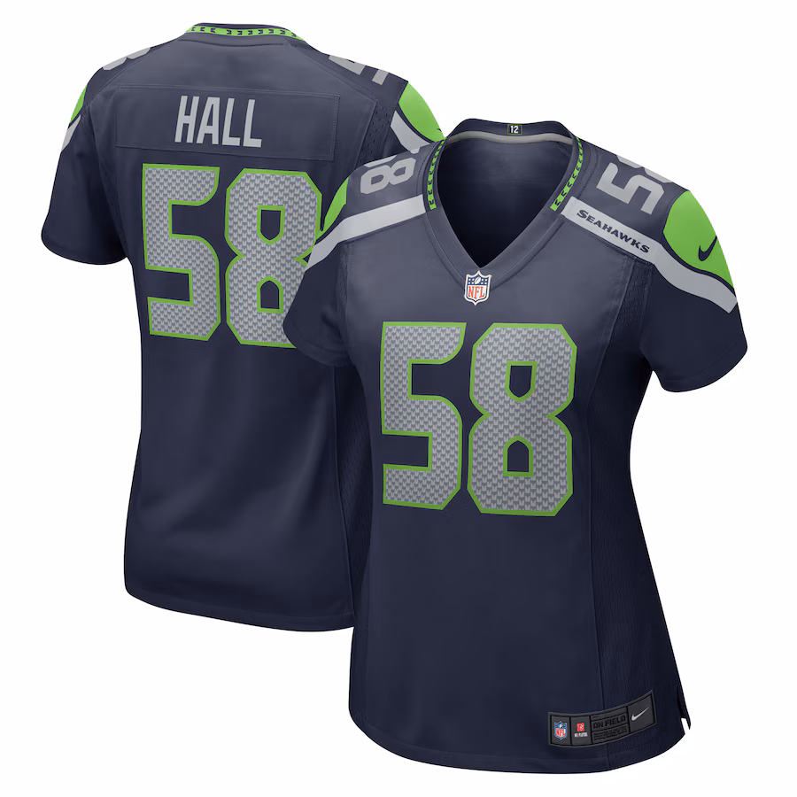 Women's Seattle Seahawks Derick Hall Nike College College Navy Team Game Jersey - Jersey