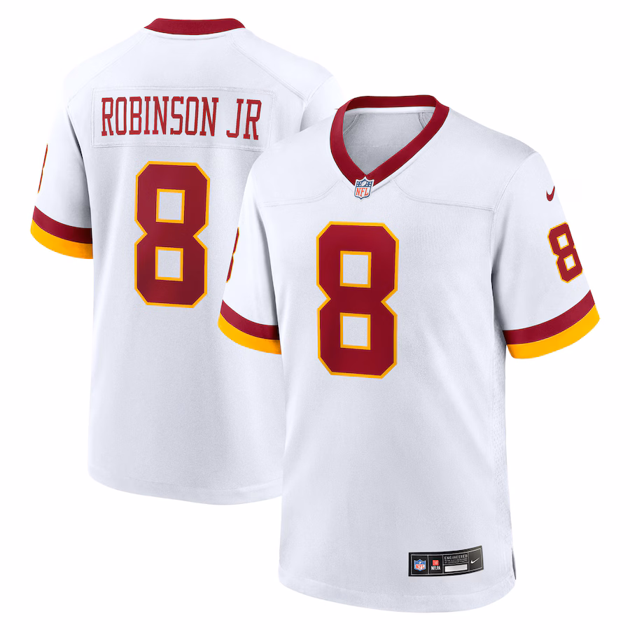 Men's Washington Commanders Brian Robinson Jr. Nike White Alternate Game Jersey - Jersey