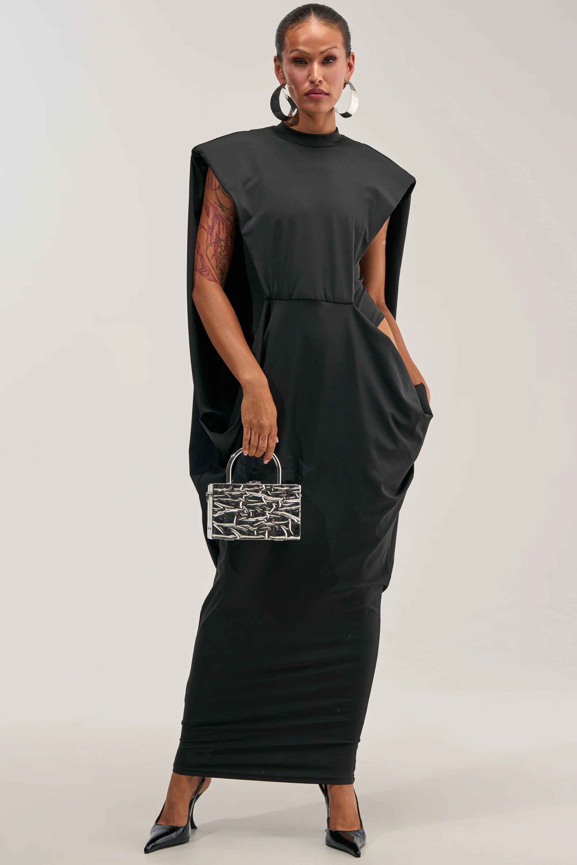 SWEET TALKER CAPE MAXI DRESS - Akira Wear