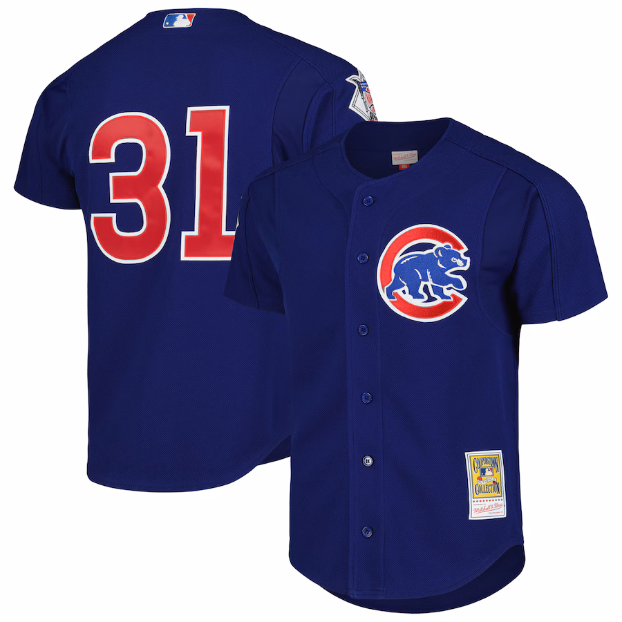 Men's Chicago Cubs Greg Maddux Mitchell & Ness Royal Cooperstown Collection 2005 Batting Practice Jersey - Jersey