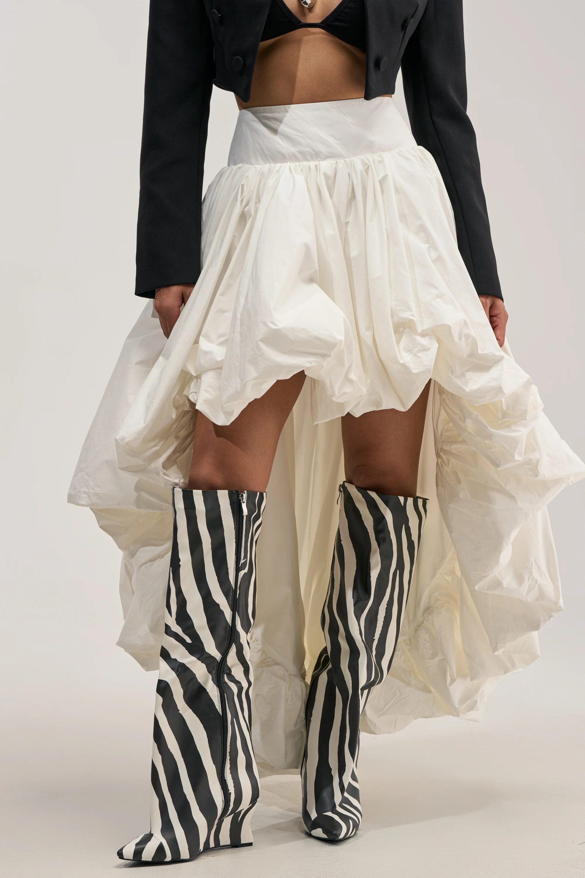 THE BIGGER THE BETTER HIGH LOW MAXI SKIRT - Akira Wear