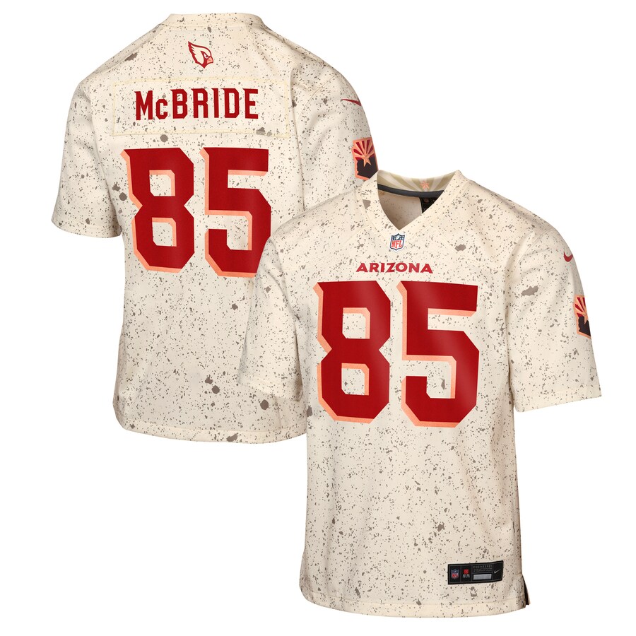 Youth Arizona Cardinals Trey McBride Nike Natural 2025 Rivalries Collection Game Jersey - Jersey