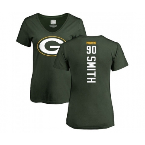 Football Women's Green Bay Packers #90 Za'Darius Smith Green Backer T-Shirt - Jersey