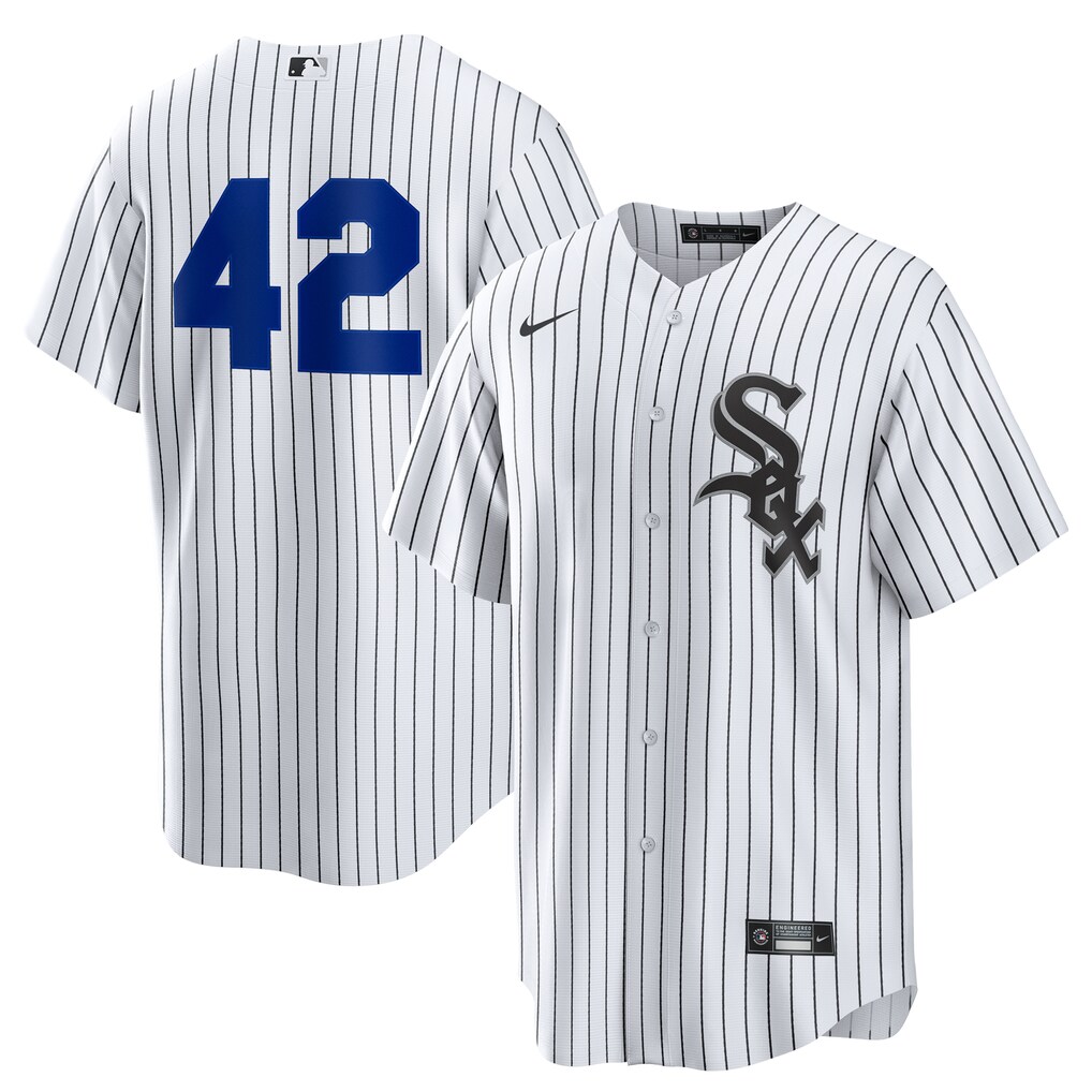 Men's Chicago White Sox Nike White Home  2025 Jackie Robinson Day Replica Jersey - Jersey