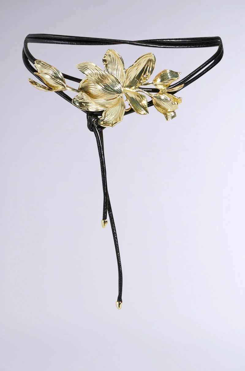 PETAL POWER METAL DETAIL BELT - Akira Wear