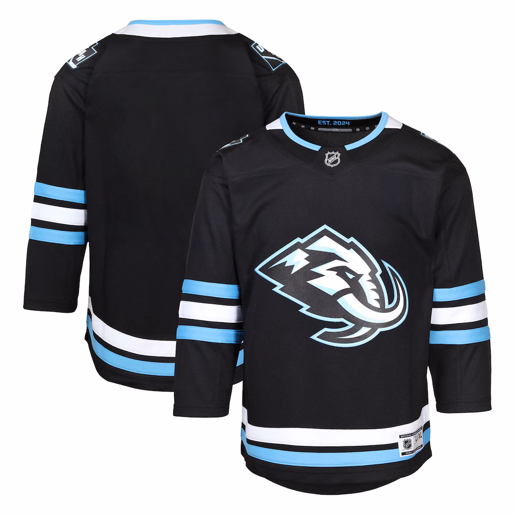 Youth Utah Mammoth Black Home Premier Jersey - Jersey