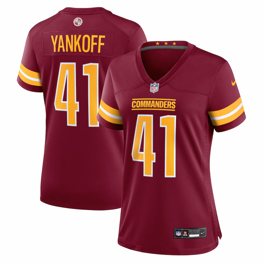 Women's Washington Commanders Colson Yankoff Nike Burgundy Team Game Jersey - Jersey