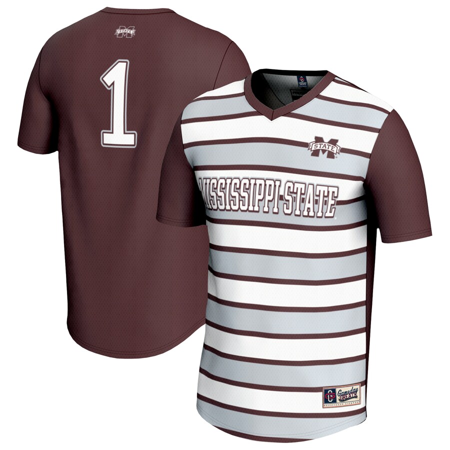 Unisex GameDay Greats #1 Maroon Mississippi State Bulldogs Lightweight Soccer Fashion Jersey - Jersey