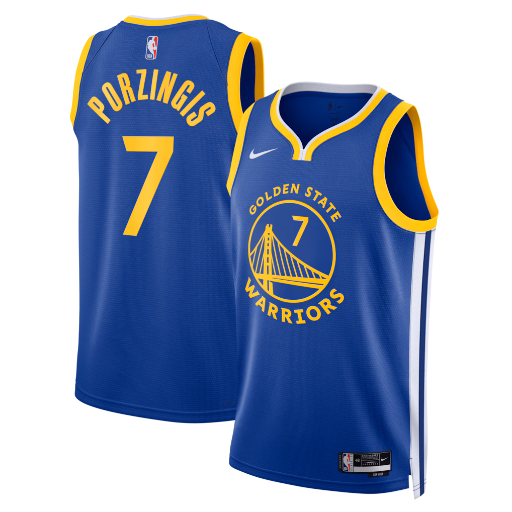 Unisex Golden State Warriors Kristaps Porziņģis Nike Royal Swingman Jersey - Icon Edition - Jersey