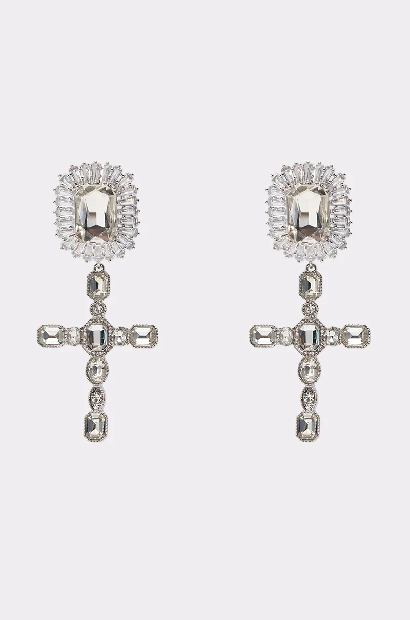 CROSS YA HEART EARRING - Akira Wear