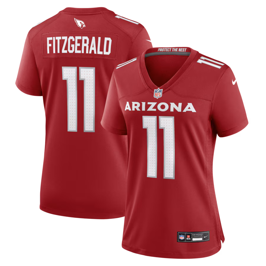 Women's Arizona Cardinals Larry Fitzgerald Nike Cardinal Team Retired Game Jersey - Jersey