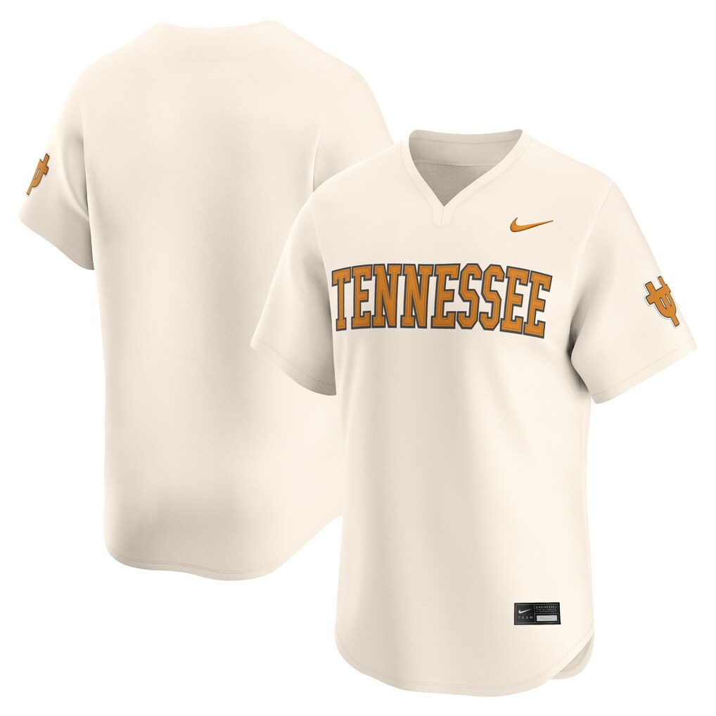 Men's Nike Natural Tennessee Volunteers Baseball Limited Jersey - Jersey