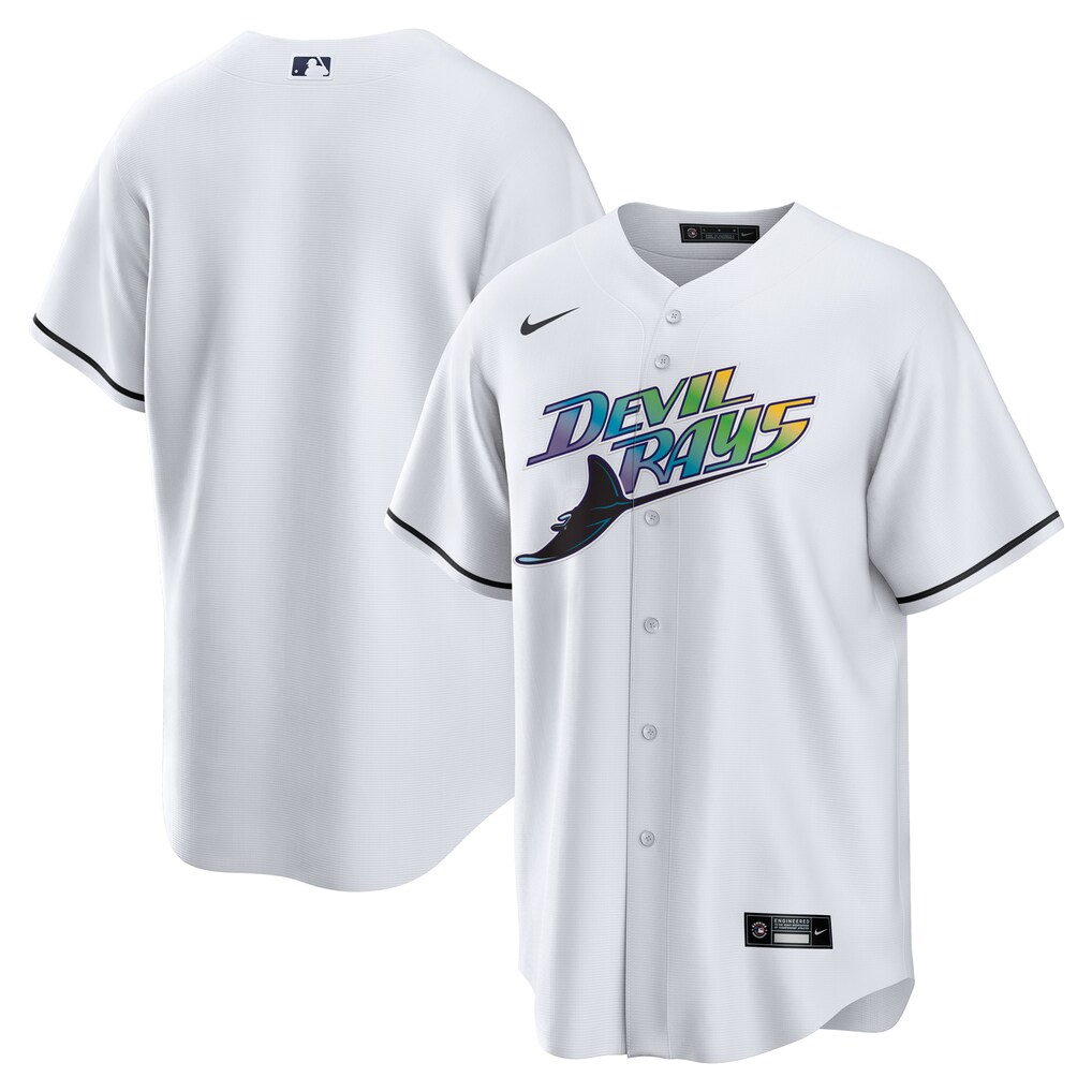 Men's  Tampa Bay Rays  Nike White Home Replica Team Jersey - Jersey