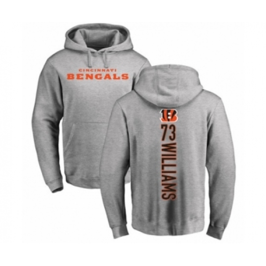 Football Cincinnati Bengals #73 Jonah Williams Ash Backer Pullover Hoodie - Jersey