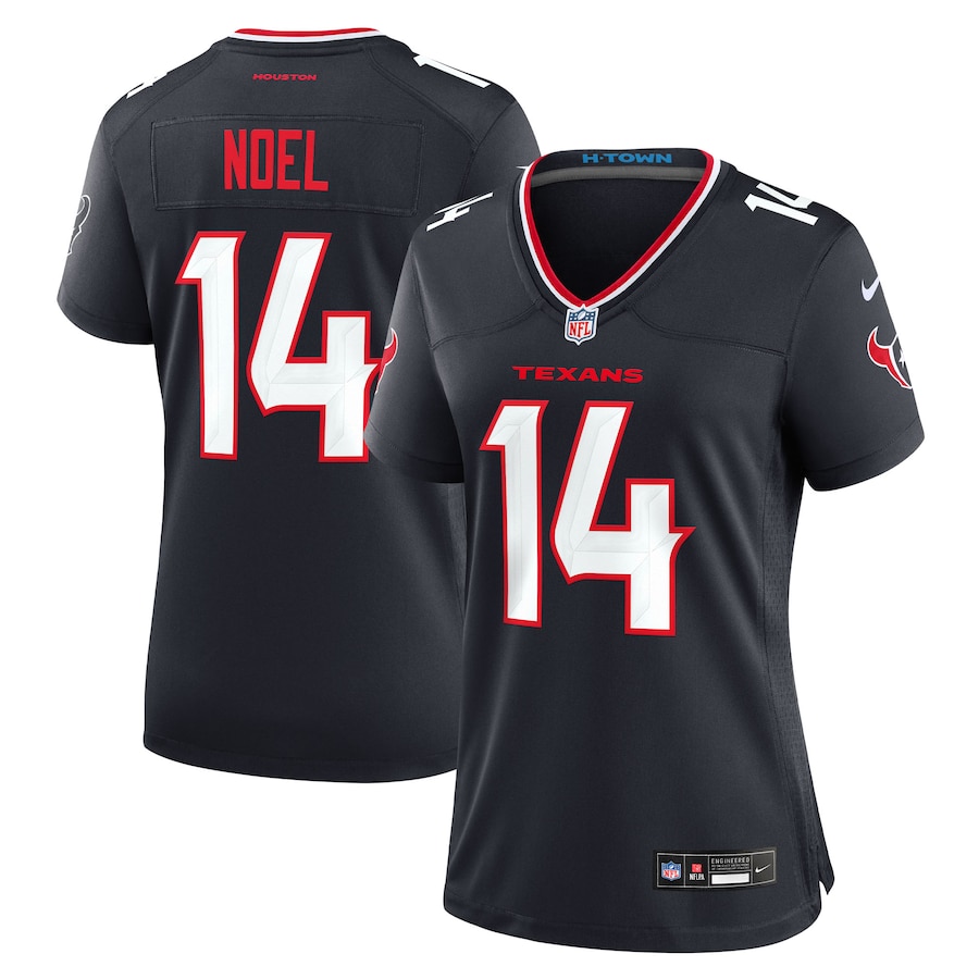 Women's Houston Texans Jaylin Noel Nike Navy Team Game Jersey - Jersey