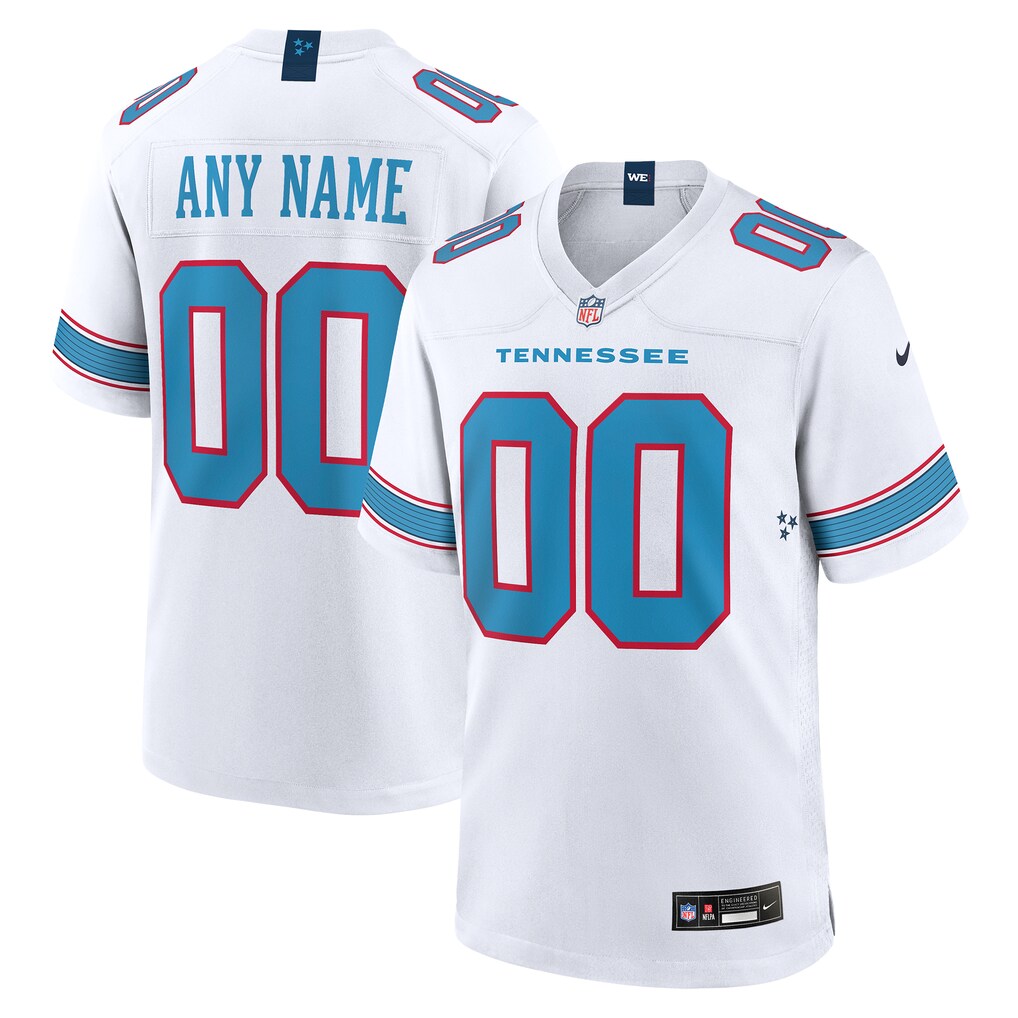 Men's Tennessee Titans Nike White Game Custom Jersey - Jersey