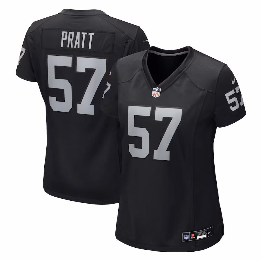Women's Las Vegas Raiders Germaine Pratt Nike Black Team Game Jersey - Jersey