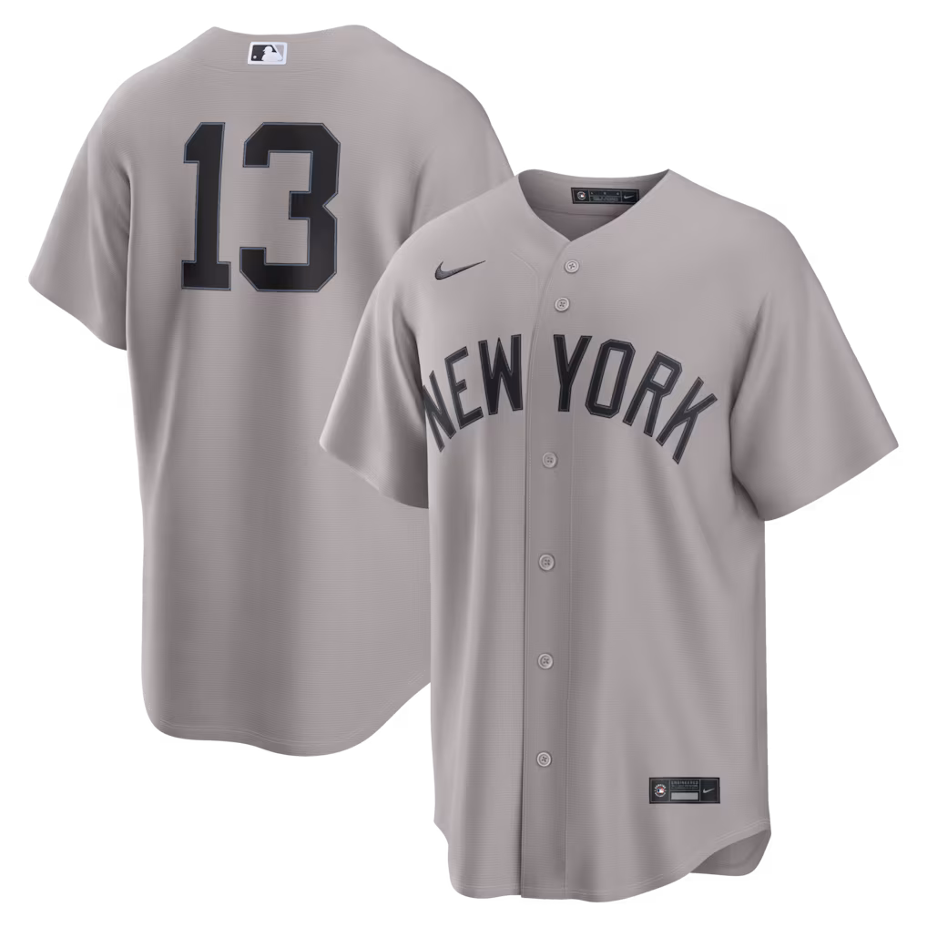 Men's New York Yankees Jazz Chisholm Jr. Nike Gray Road Replica Jersey - Jersey