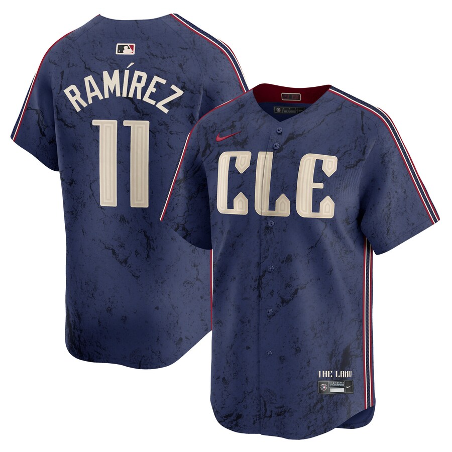 Men's Cleveland Guardians José Ramírez Nike Navy City Connect Limited Player Jersey - Jersey