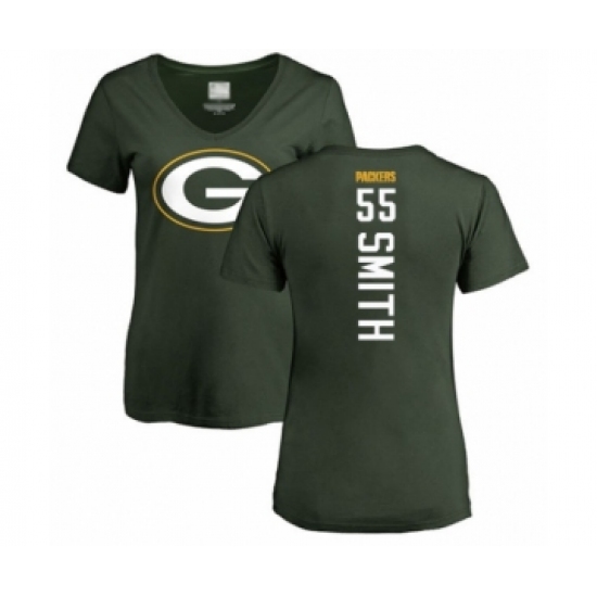 Football Women's Green Bay Packers #55 Za'Darius Smith Green Backer T-Shirt - Jersey