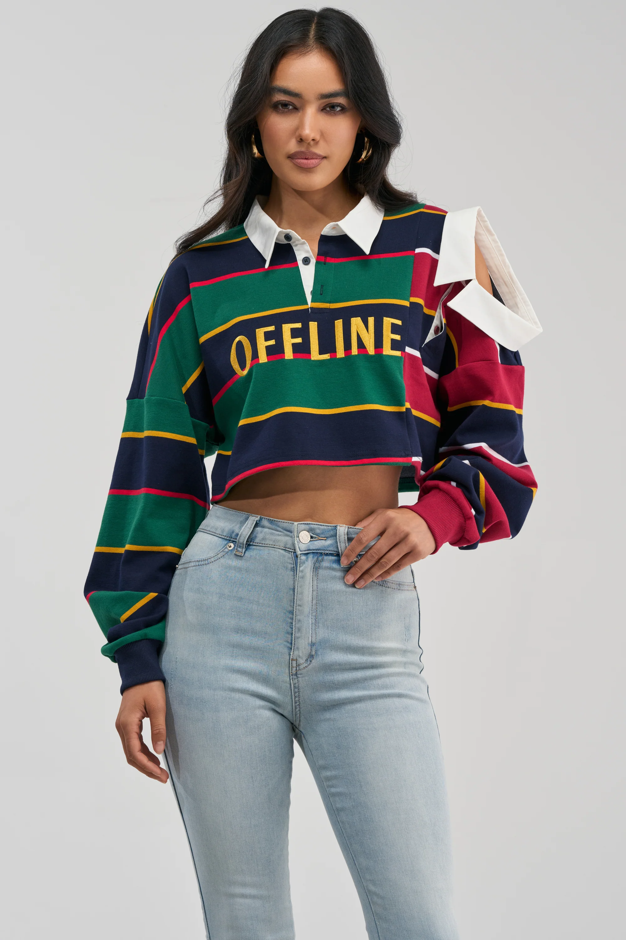 OFFLINE CROPPED POLO SHIRT - Akira Wear