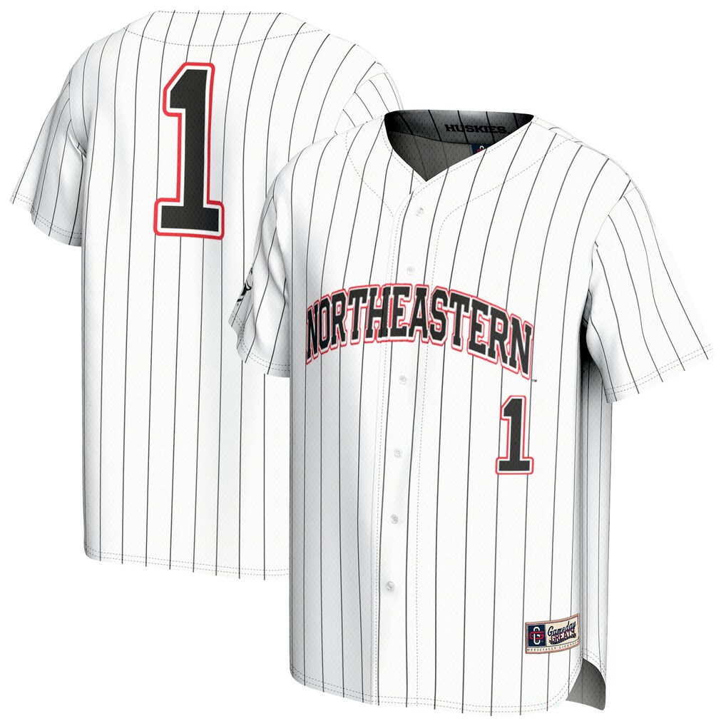 Youth GameDay Greats White Northeastern Huskies Lightweight Collegiate Baseball Fashion Jersey - Jersey