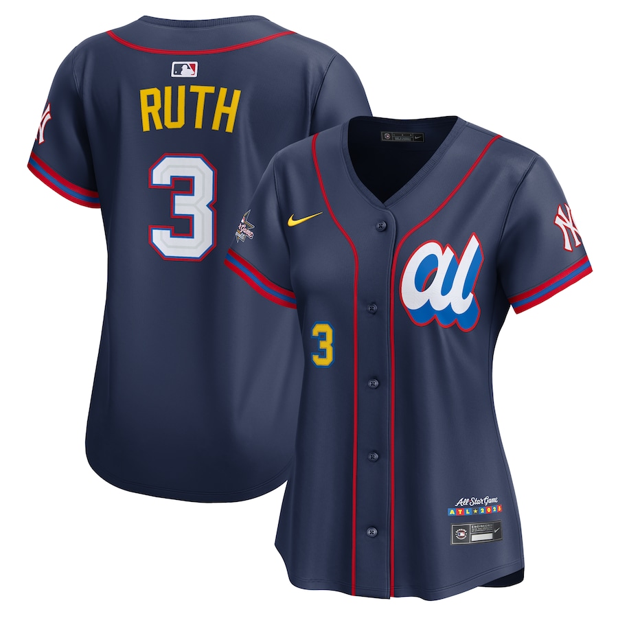Women's American League Babe Ruth Nike Navy 2025 All-Star Game Home Run Derby Jersey - Jersey