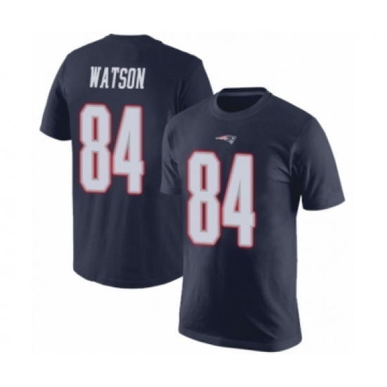 Football New England Patriots #84 Benjamin Watson Navy Blue Rush Pride Name & Number T-Shirt - Jersey