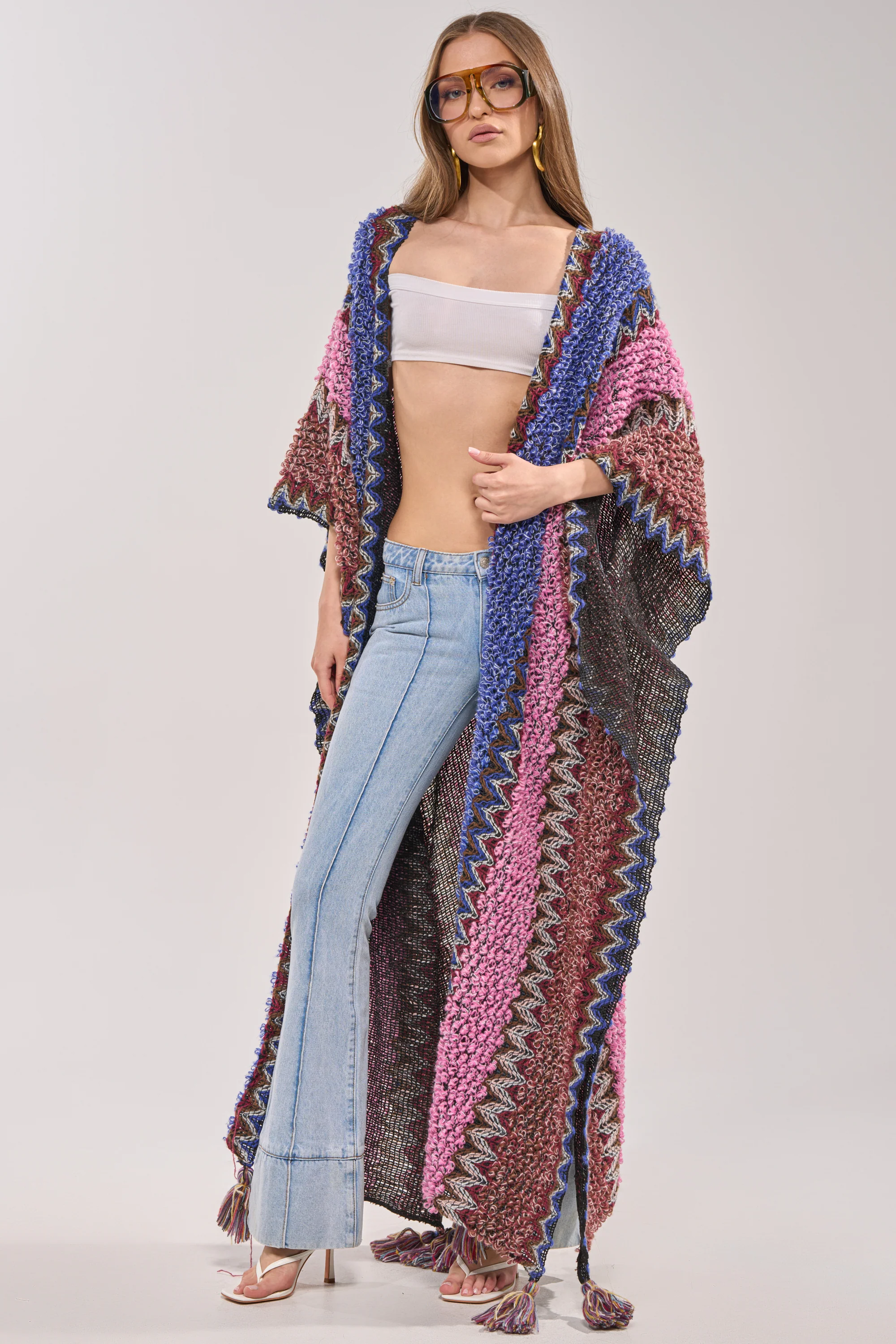 WILDFLOWER WAVES LONG CARDIGAN - Akira Wear