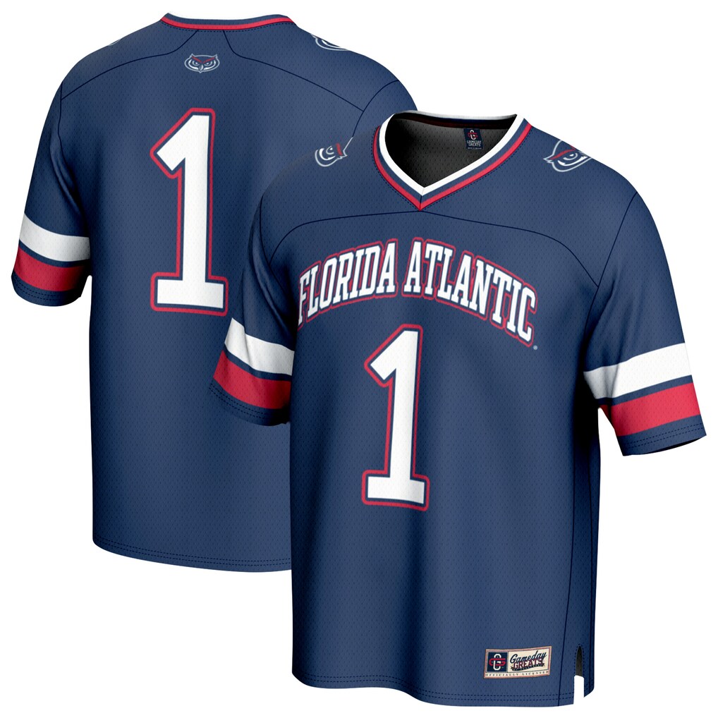 Youth GameDay Greats #1 Navy Florida Atlantic Owls Lightweight Football Jersey - Jersey
