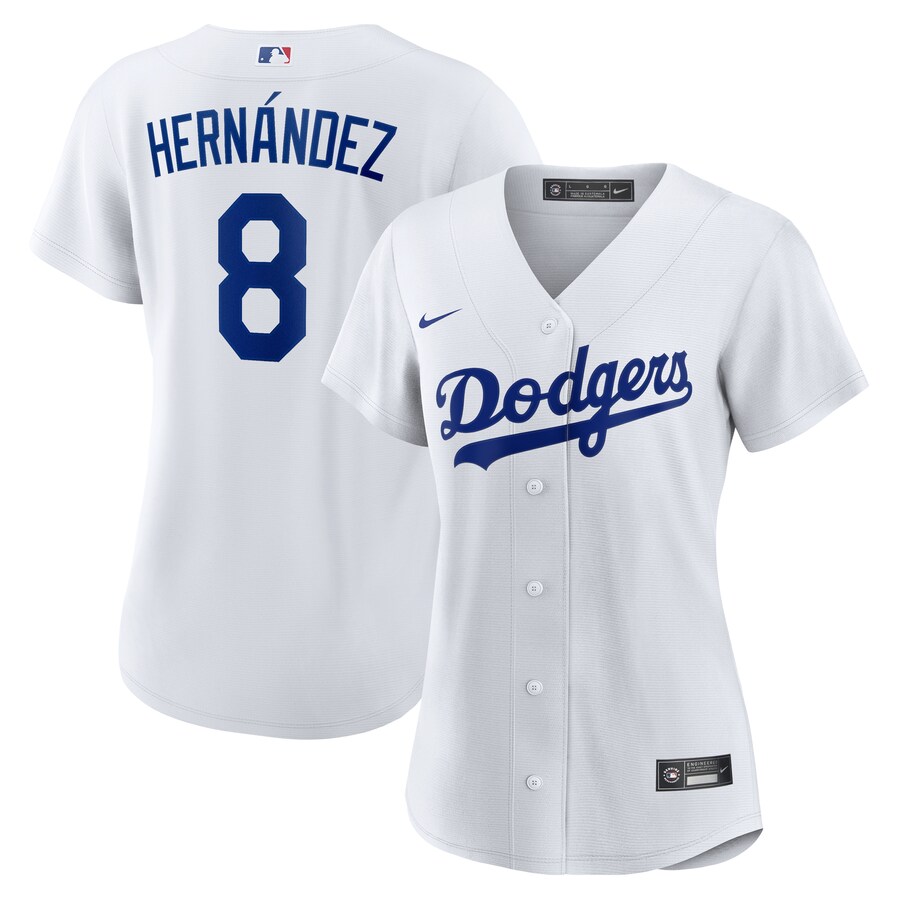 Women's Los Angeles Dodgers Enrique Hernández Nike White Home Replica Jersey - Jersey