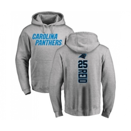 Football Carolina Panthers #25 Eric Reid Ash Backer Pullover Hoodie - Jersey