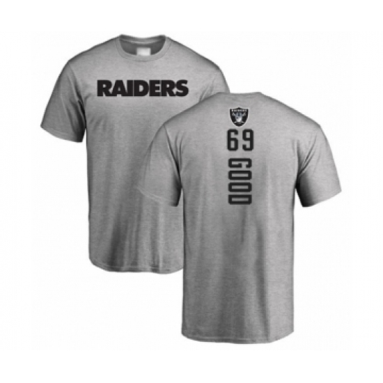 Football Oakland Raiders #69 Denzelle Good Ash Backer T-Shirt - Jersey