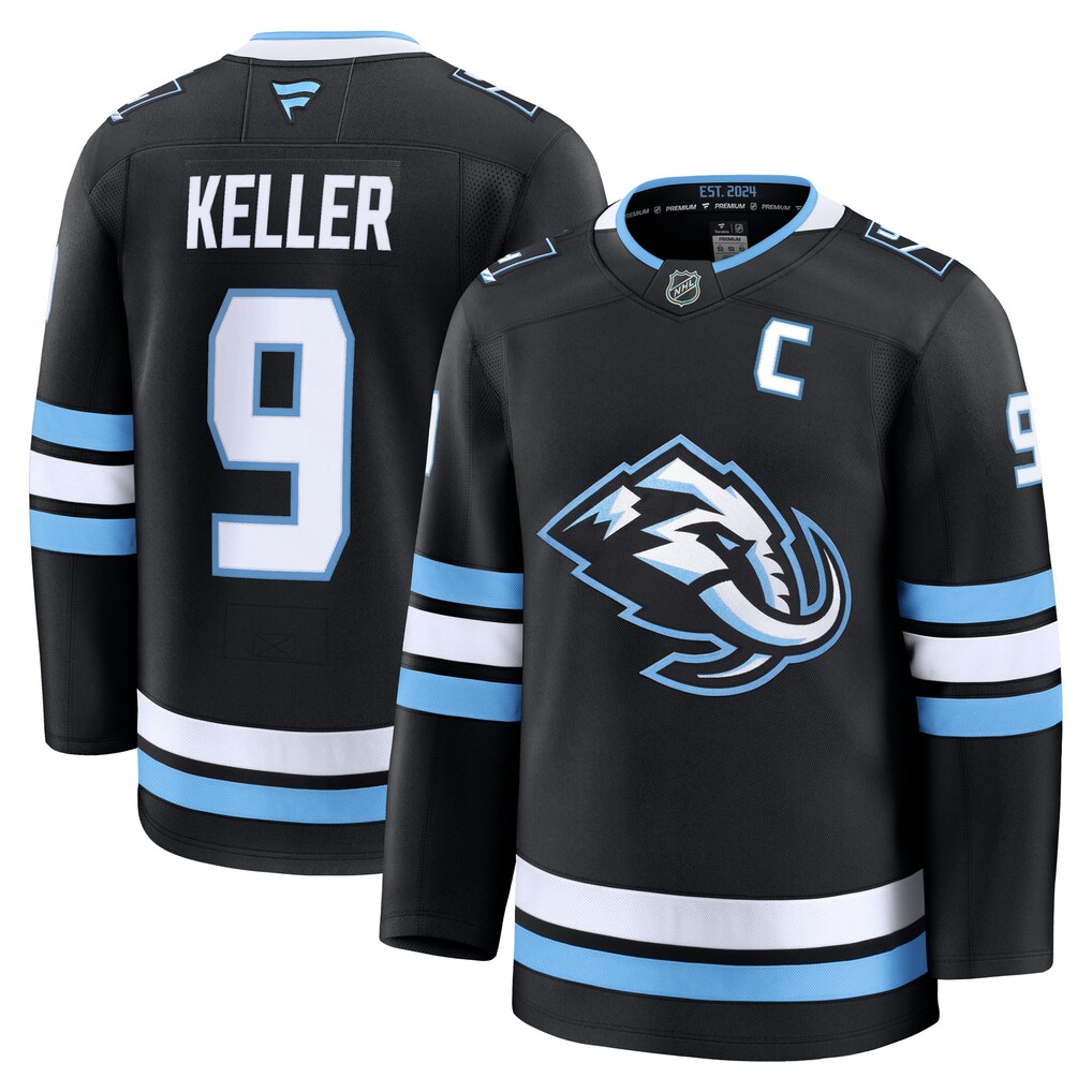 Men's Utah Mammoth Clayton Keller Fanatics Black Home Premium Player Jersey - Jersey